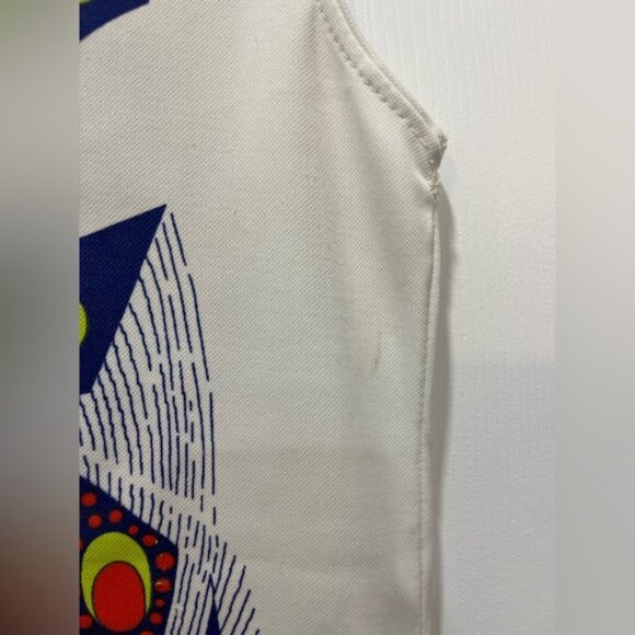 Vintage R.P. Knitting Sleeveless Geometric Tunic Top Size M Retro Chic Indie - Picture 4 of 6